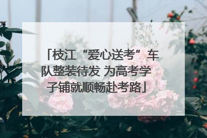 枝江“爱心送考”车队整装待发 为高考学子铺就顺畅赴考路