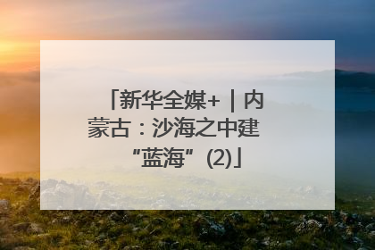 新华全媒+｜内蒙古：沙海之中建“蓝海”(2)