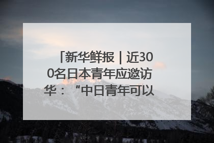 新华鲜报｜近300名日本青年应邀访华：“中日青年可以创造更好的未来”