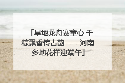 旱地龙舟赛童心 千粽飘香传古韵——河南多地花样迎端午