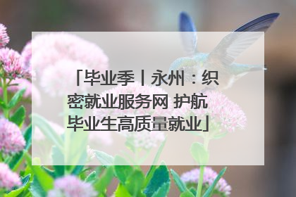 毕业季丨永州：织密就业服务网 护航毕业生高质量就业