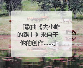 歌曲《去小岞的路上》来自于他的创作……