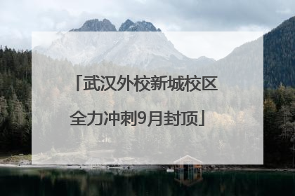 武汉外校新城校区全力冲刺9月封顶