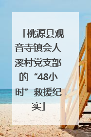 桃源县观音寺镇会人溪村党支部的“48小时”救援纪实