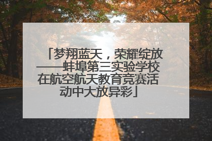 梦翔蓝天，荣耀绽放——蚌埠第三实验学校在航空航天教育竞赛活动中大放异彩