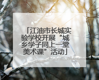 江油市长城实验学校开展“城乡学子同上一堂美术课”活动