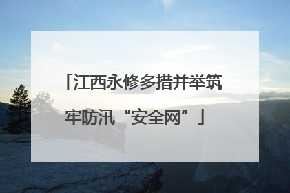 江西永修多措并举筑牢防汛“安全网”