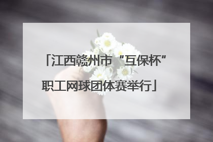 江西赣州市“互保杯”职工网球团体赛举行