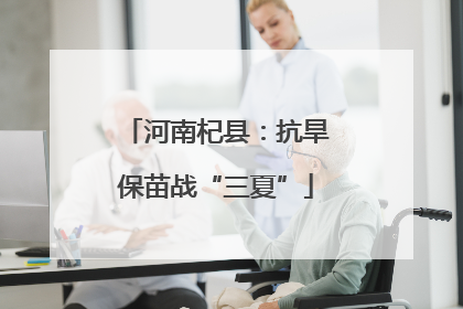 河南杞县：抗旱保苗战“三夏”