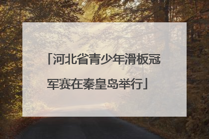 河北省青少年滑板冠军赛在秦皇岛举行