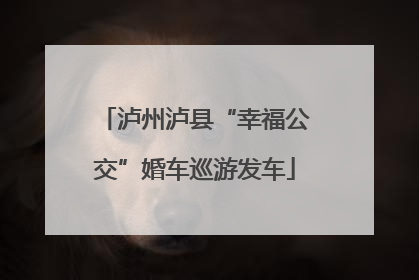 泸州泸县“幸福公交”婚车巡游发车
