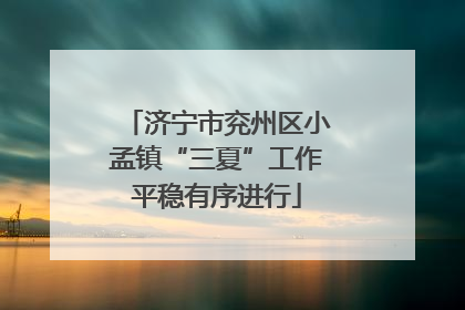 济宁市兖州区小孟镇“三夏”工作平稳有序进行