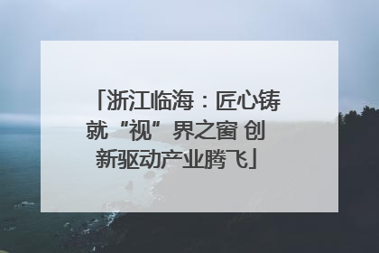 浙江临海：匠心铸就“视”界之窗 创新驱动产业腾飞