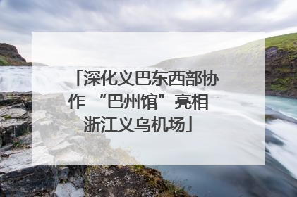 深化义巴东西部协作 “巴州馆”亮相浙江义乌机场