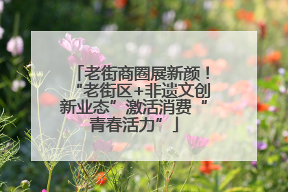 老街商圈展新颜！“老街区+非遗文创新业态”激活消费“青春活力”