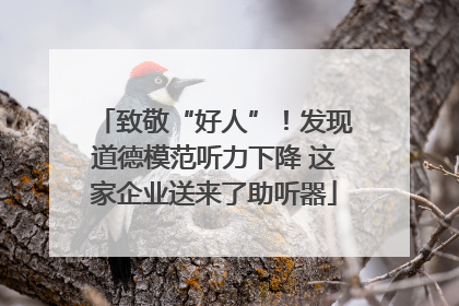 致敬“好人”！发现道德模范听力下降 这家企业送来了助听器