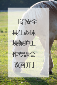 诏安全县生态环境保护工作专题会议召开