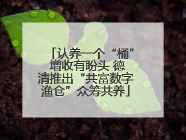 认养一个“桶” 增收有盼头 德清推出“共富数字渔仓”众筹共养