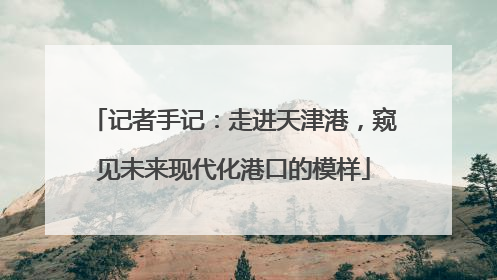 记者手记：走进天津港，窥见未来现代化港口的模样