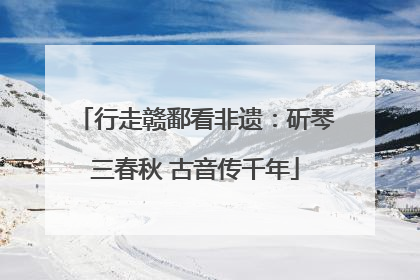 行走赣鄱看非遗：斫琴三春秋 古音传千年