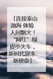 连接泰山渤海 体验人间烟火！“网红”绿皮小火车，新时代迎来新使命