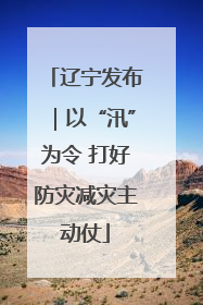 辽宁发布｜以“汛”为令 打好防灾减灾主动仗