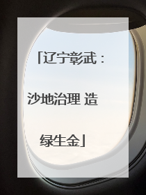 辽宁彰武：沙地治理 造绿生金
