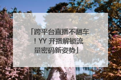 跨平台直播不翻车！YY 开播解锁流量密码新姿势