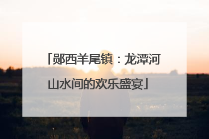 郧西羊尾镇：龙潭河山水间的欢乐盛宴