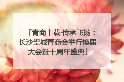 青商十载·传承飞扬：长沙望城青商会举行换届大会暨十周年盛典