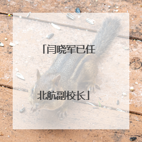 闫晓军已任北航副校长