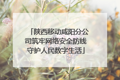 陕西移动咸阳分公司筑牢网络安全防线守护人民数字生活