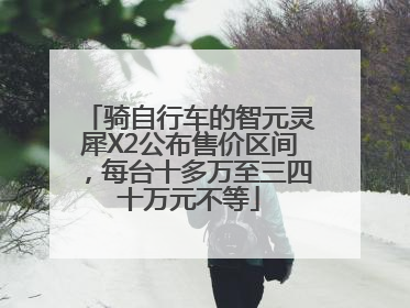 骑自行车的智元灵犀X2公布售价区间，每台十多万至三四十万元不等