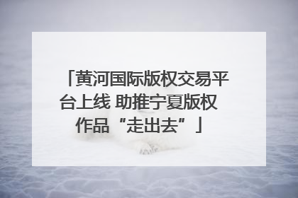 黄河国际版权交易平台上线 助推宁夏版权作品“走出去”