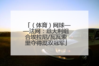 （体育）网球——法网：意大利组合埃拉尼/瓦瓦索里夺得混双冠军