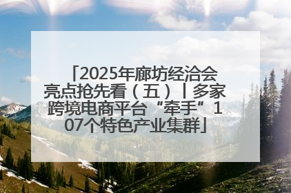 2025年廊坊经洽会亮点抢先看（五）丨多家跨境电商平台“牵手”107个特色产业集群