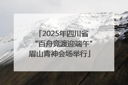 2025年四川省“百舟竞渡迎端午”眉山青神会场举行