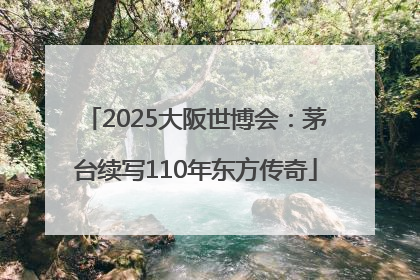 2025大阪世博会：茅台续写110年东方传奇