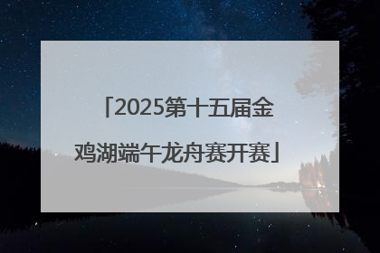2025第十五届金鸡湖端午龙舟赛开赛