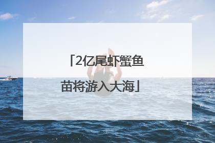 2亿尾虾蟹鱼苗将游入大海