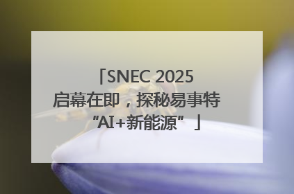 SNEC 2025启幕在即，探秘易事特“AI+新能源”